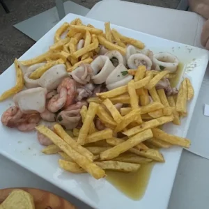 Chipirones con Gambas